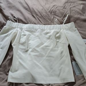 Eliza J strapless shirt